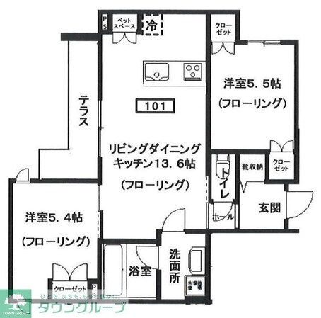 (仮)へーベルメゾン元住吉の物件間取画像